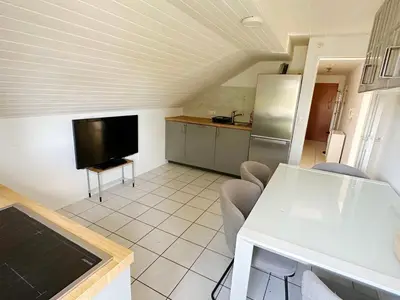 Küche/Küchenzeile in der Unterkunft Comfort Stay Apartment in Rüsselsheim am Main