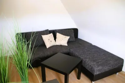 Ein Sitzbereich in der Unterkunft LandLeben