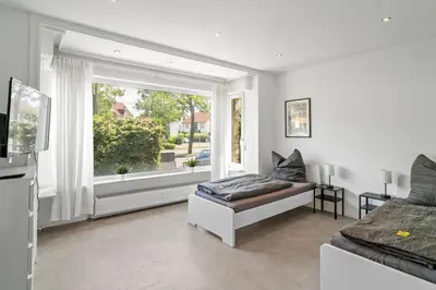 Ein Bett oder Betten in einem Zimmer der Unterkunft RU01 Wohnung mit Terrasse!