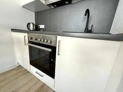 Küche/Küchenzeile in der Unterkunft Goldstadt Moto Loft - Urban Studio am Schlössle
