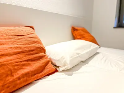 Ein Bett oder Betten in einem Zimmer der Unterkunft Stylisches Business Apartment nähe Bildungscampus Heilbronn