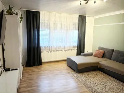 Ein Sitzbereich in der Unterkunft Comfortable Apartment in Groß-Gerau