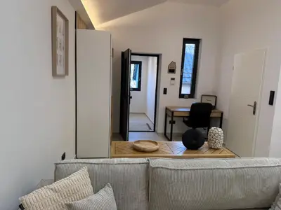 Ein Sitzbereich in der Unterkunft 3Liebenauer Boutique Apartments