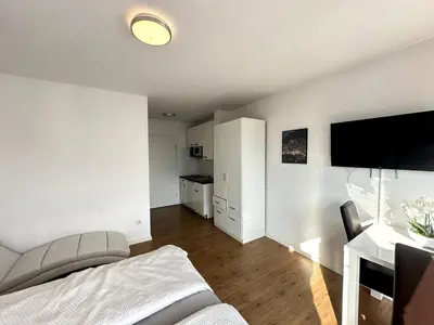 TV/Unterhaltungsangebot in der Unterkunft Modernes Studio - Würzburger Straße, Aschaffenburg