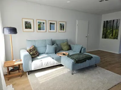 Ein Sitzbereich in der Unterkunft Ferienwohnung Mona Lisa