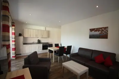 Küche/Küchenzeile in der Unterkunft Gästehaus Bourdy