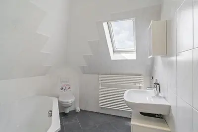 Ein Badezimmer in der Unterkunft RU03 Wohnung in Rüsselsheim!