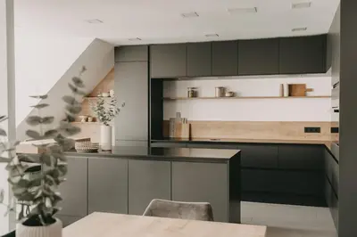 Küche/Küchenzeile in der Unterkunft Exklusive Maisonettewohnung