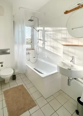 Ein Badezimmer in der Unterkunft Exklusiv LIVING Gemütlich & Central In Hochheim inkl, Parking