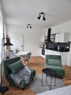 Ein Sitzbereich in der Unterkunft 1-Zimmer-Loft Casa Frida