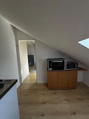 Küche/Küchenzeile in der Unterkunft Ruhige 60qm Wohnung mit Self Check In und Terrasse