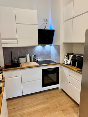Küche/Küchenzeile in der Unterkunft Stylish 3-room apartment, centrally located