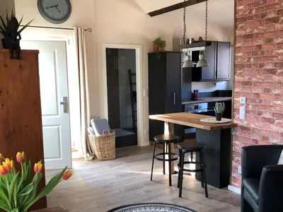 Küche/Küchenzeile in der Unterkunft Wunderschönes Apartment im Eckhaus3