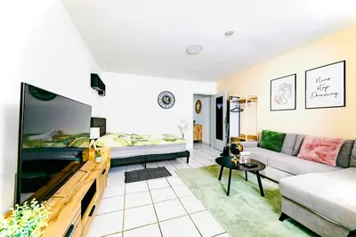 TV/Unterhaltungsangebot in der Unterkunft Modernes Studio Appartement im Herzen von Worms