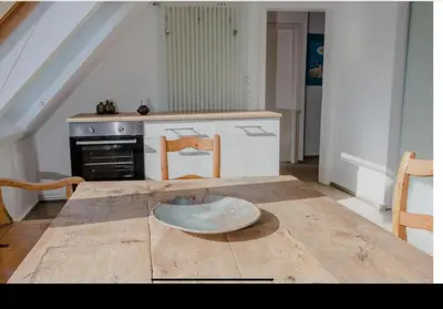 Küche/Küchenzeile in der Unterkunft Exklusive Maisonettewohnung
