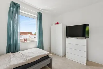 TV/Unterhaltungsangebot in der Unterkunft Monteurswohnung Wörrstadt mit Balkon