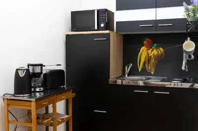 Küche/Küchenzeile in der Unterkunft Renatus Apartments