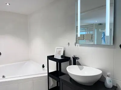 Ein Badezimmer in der Unterkunft Modern and Cozy Apartment in Ludwigsburg