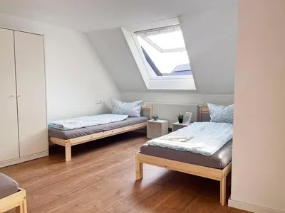 Ein Bett oder Betten in einem Zimmer der Unterkunft Modern and Cozy Apartment in Ludwigsburg