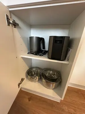 Küche/Küchenzeile in der Unterkunft Wohlfühlwohnung in Eppelheim - zentral und entspannt