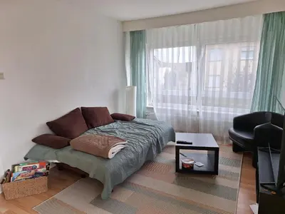 Ein Sitzbereich in der Unterkunft Ferienwohnung Brenner Würzberg - Odenwald