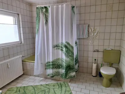 Ein Badezimmer in der Unterkunft Ferienwohnung Brenner Würzberg - Odenwald