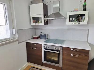 Küche/Küchenzeile in der Unterkunft Ferienwohnung Brenner Würzberg - Odenwald