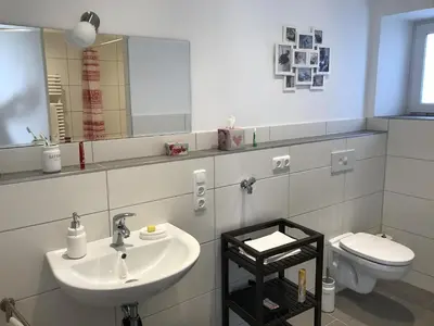Ein Badezimmer in der Unterkunft Ferienwohnung Udenheim