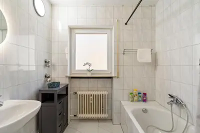 Ein Badezimmer in der Unterkunft Business & Travel Apartment - Top Lage - 20 Min vom Frankfurt Airport