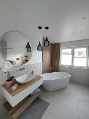 Ein Badezimmer in der Unterkunft Ferienwohnung Senfnest