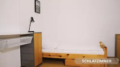 Ein Bett oder Betten in einem Zimmer der Unterkunft Modernes Apartment Mainz WLAN & Self-Check-in