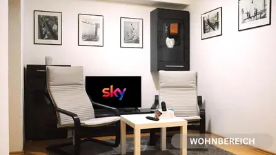 TV/Unterhaltungsangebot in der Unterkunft Modernes Apartment Mainz WLAN & Self-Check-in