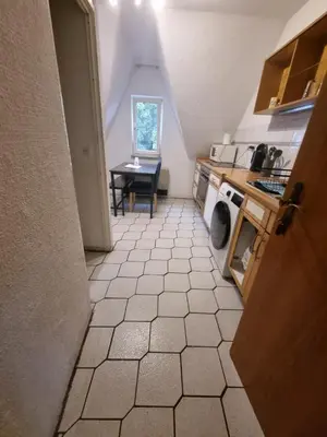 Küche/Küchenzeile in der Unterkunft Monteurwohnung Erdgeschoss Birkenfeld - Karlsruhe 25min