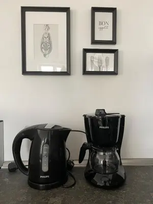 Kaffee-/Teezubehör in der Unterkunft Apartment in Lampertheim-Hofheim