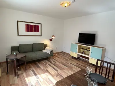 TV/Unterhaltungsangebot in der Unterkunft Wohnung nahe Naturschutzgebiet