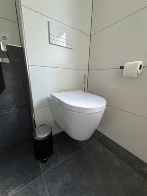 Ein Badezimmer in der Unterkunft Ferienwohnung Wasser - Bude