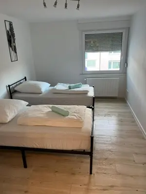 Grundriss der Unterkunft Monteurwohnung mit Balkon und 4-Zimmern