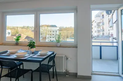 Ein Balkon oder eine Terrasse in der Unterkunft MZK Maier LongStay Central