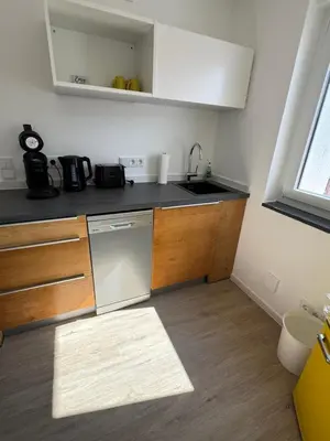Küche/Küchenzeile in der Unterkunft Ferienwohnung Lemon - Suite