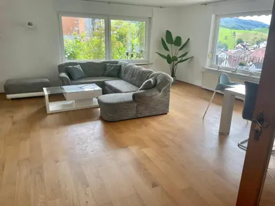 Ein Sitzbereich in der Unterkunft REHBLICK Ferienwohnung