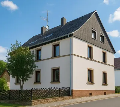 Das Gebäude in dem sich die Ferienwohnung befindet