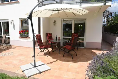 Ein Patio oder anderer Außenbereich in der Unterkunft Haus Sonnengarten
