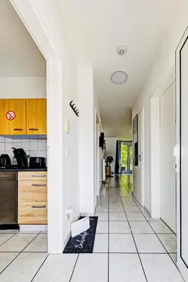 Küche/Küchenzeile in der Unterkunft Zentrales City Appartement Worms