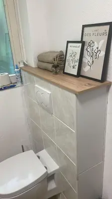 Ein Badezimmer in der Unterkunft REHBLICK Ferienwohnung