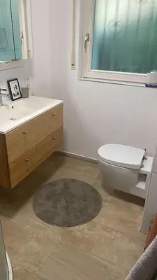 Ein Badezimmer in der Unterkunft REHBLICK Ferienwohnung