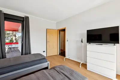 TV/Unterhaltungsangebot in der Unterkunft Moderne Monteursunterkunft