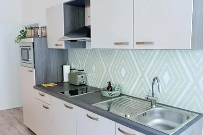 Küche/Küchenzeile in der Unterkunft Altstadtzauber Apartments Miltenberg