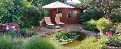 Ein Garten an der Unterkunft Ferienwohnung Catus