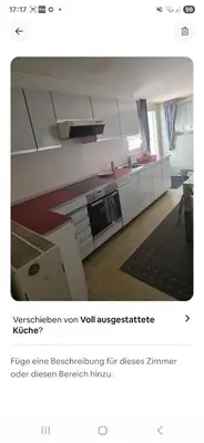 Küche/Küchenzeile in der Unterkunft Monteur in Bad Friedrichshall