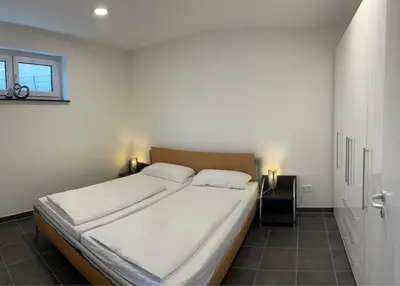 Ein Bett oder Betten in einem Zimmer der Unterkunft Kleine Auszeit - Natur, Ruhe & Erholung
